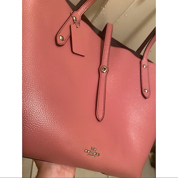 Coach Market Tote - Glitter Rose Pink - Large - Picture 1 of 8
